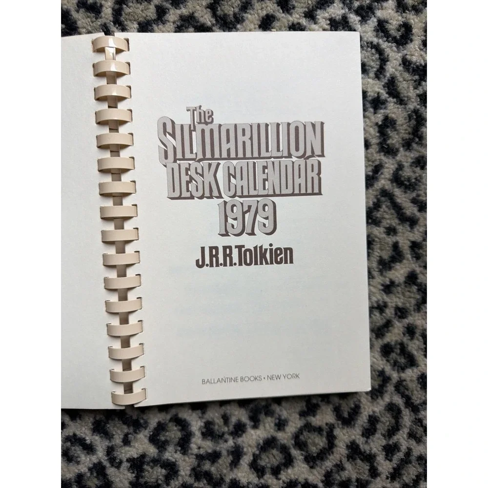 1979 The Silmarillion Desk Calendar J.R.R. Tolkien Vintage Unused Great Pix